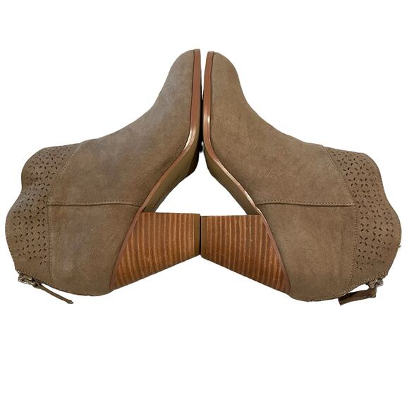 Violet & Red Jackson Bootie Boot Taupe 9 Boho Southwestern - Picture 3 of 9